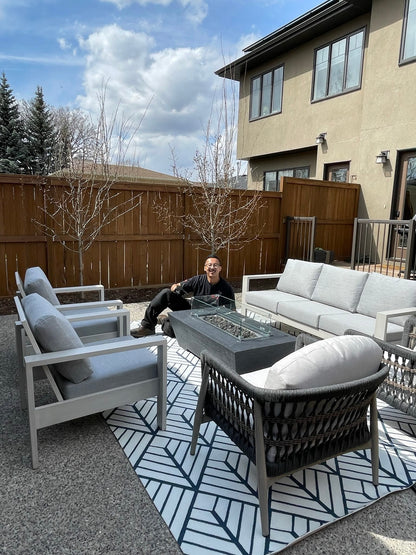 1867 Outdoor Living > Firepits > Gas Firepits 1867 The Sonny Trapezoid Fire Table