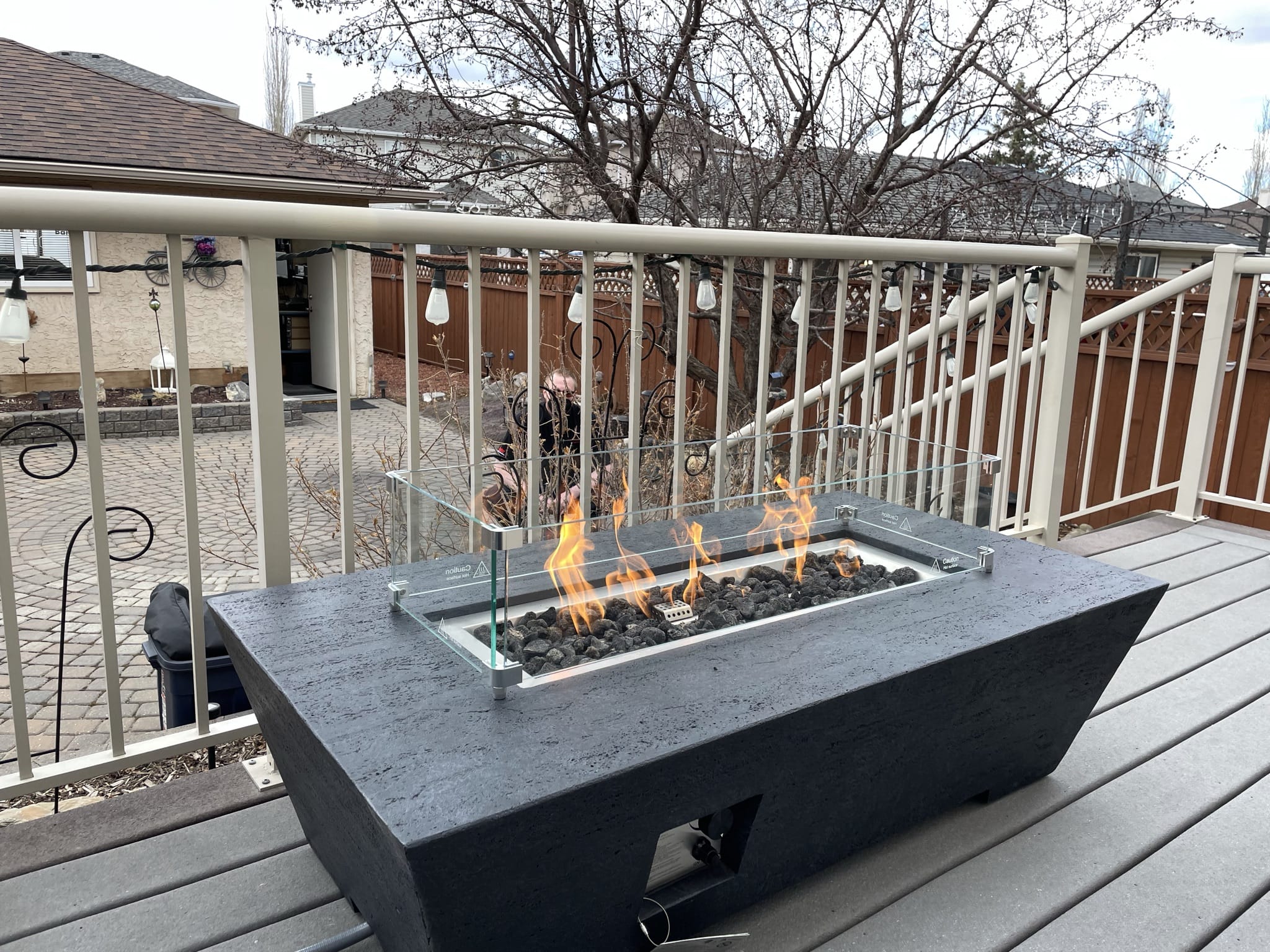 1867 The Sonny Trapezoid Fire Table (Natural Gas) – Barbecues Galore