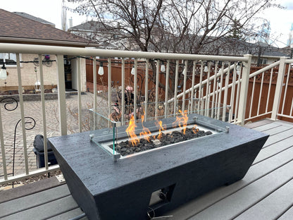 1867 Outdoor Living > Firepits > Gas Firepits 1867 The Sonny Trapezoid Fire Table