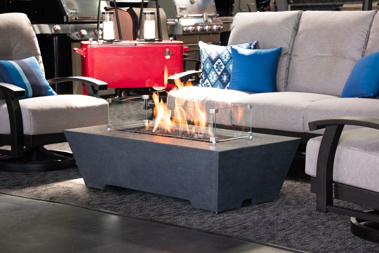 1867 The Sonny Trapezoid Fire Table (Natural Gas) – Barbecues Galore
