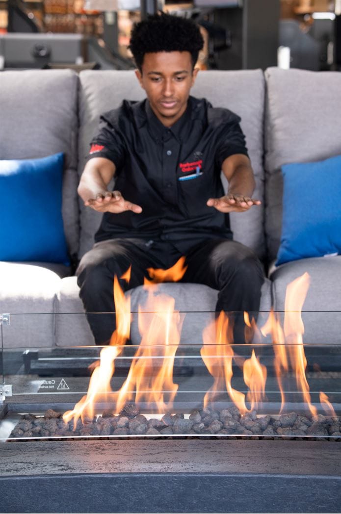 1867 Outdoor Living > Firepits > Gas Firepits 1867 The Sonny Trapezoid Fire Table