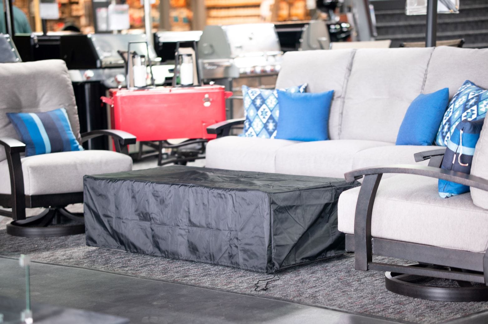 1867 Outdoor Living > Firepits > Gas Firepits 1867 The Sonny Trapezoid Fire Table