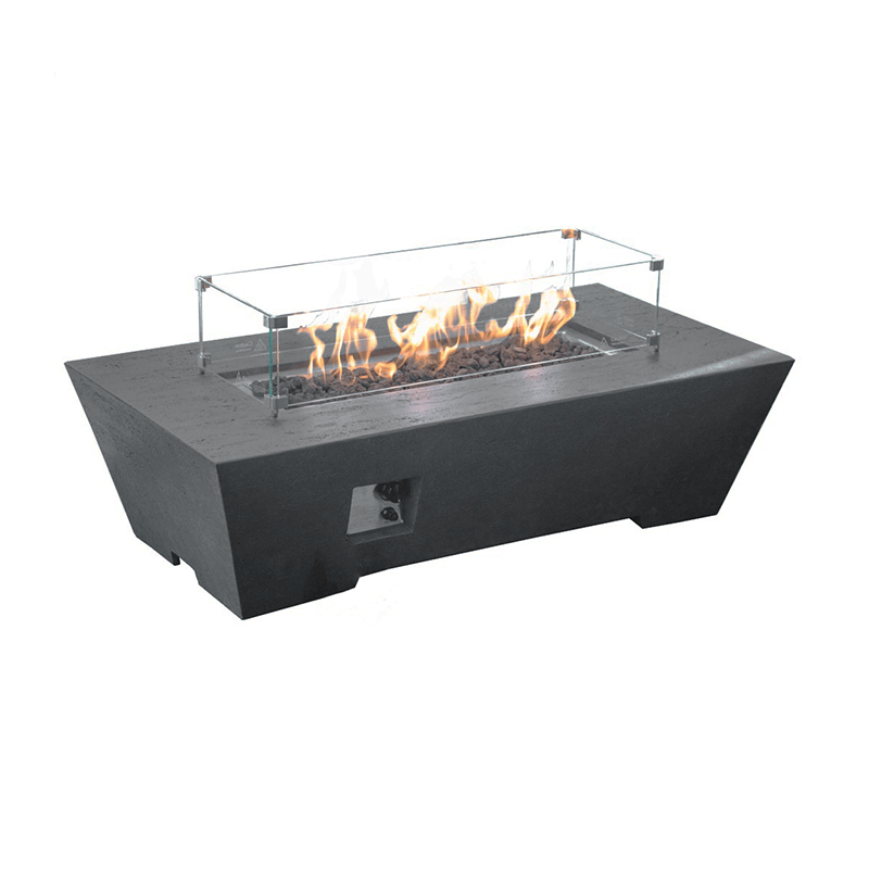 1867 Outdoor Living > Firepits > Gas Firepits 1867 The Sonny Trapezoid Fire Table