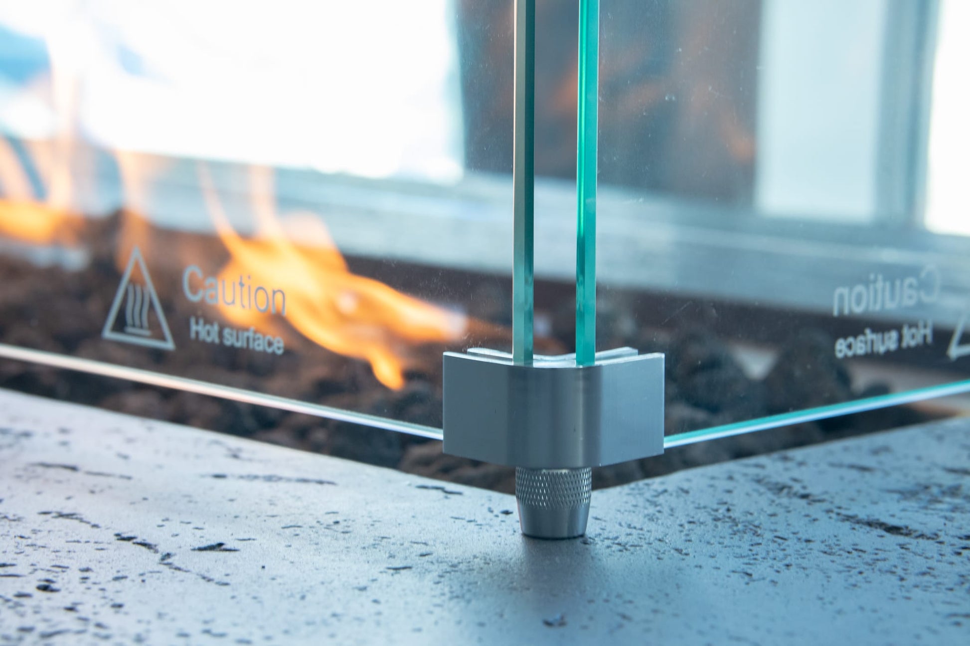 1867 Outdoor Living > Firepits > Gas Firepits 1867 The Sonny Trapezoid Fire Table