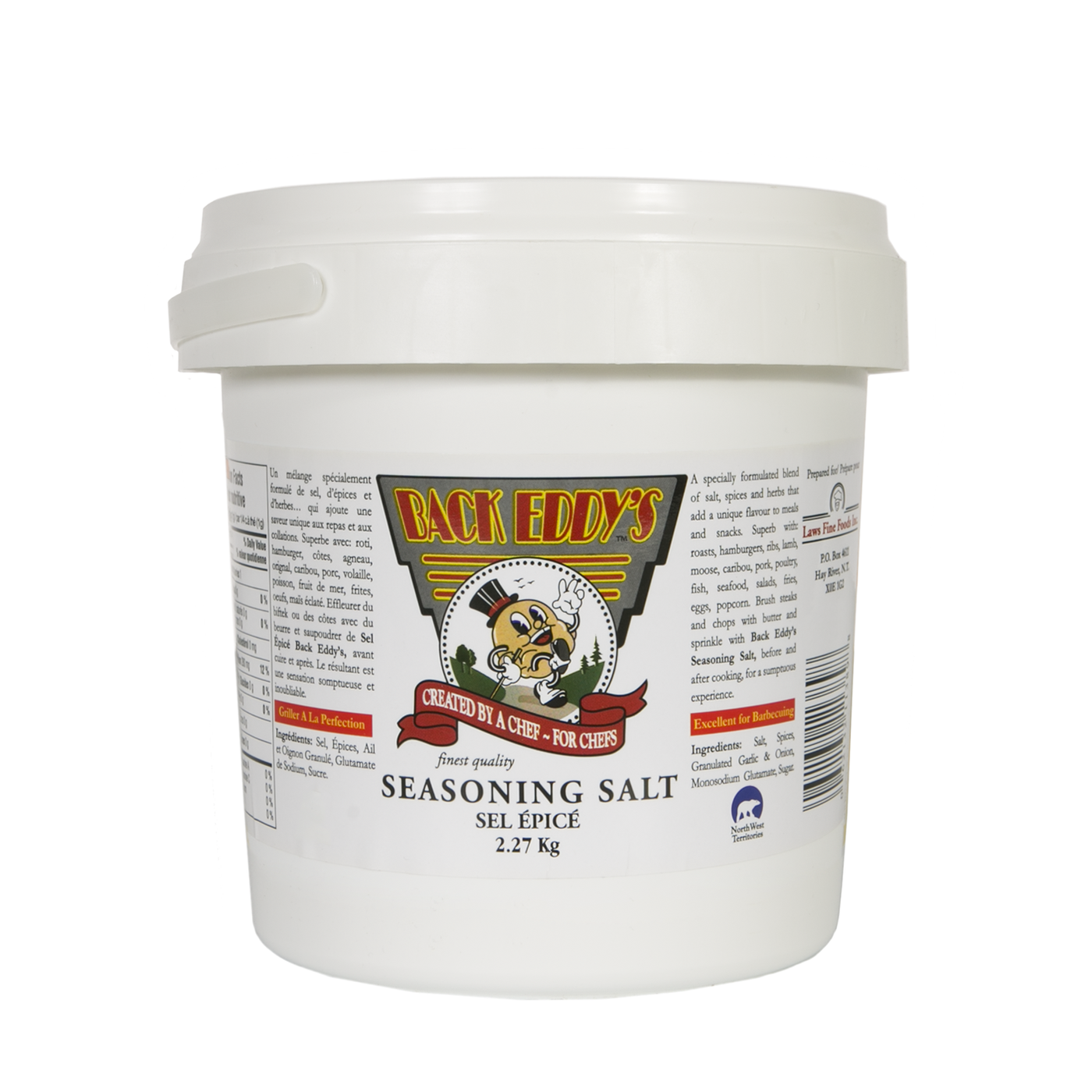 Back Eddys Seasoning Salt 2.27 KG | Available at Barbecues Galore: Burlington, Oakville, Etobicoke & Calgary.