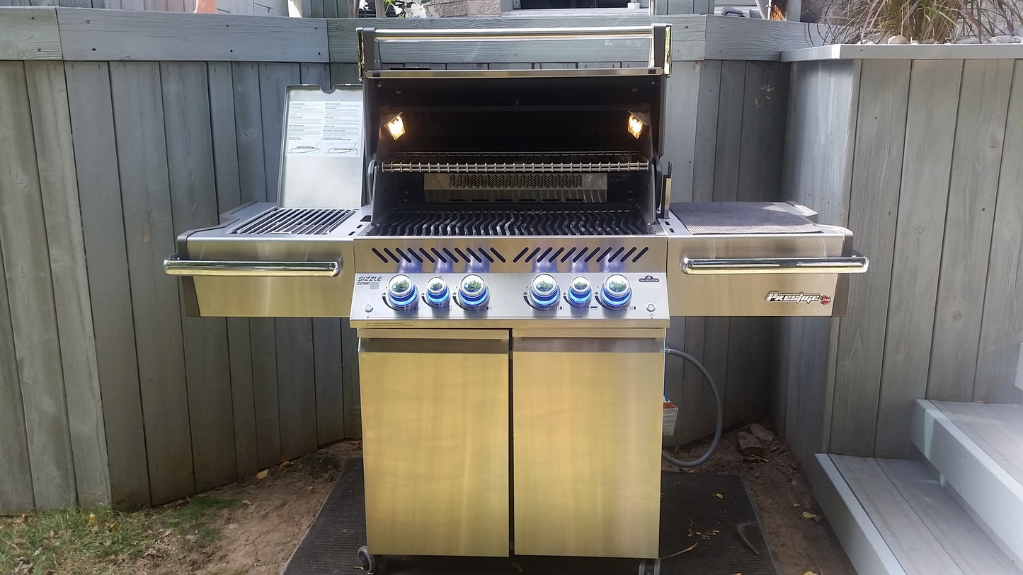 Napoleon Prestige PRO500RSIB - Propane Grill | Get grilling this summer with upgraded grilling features | Check it out at Barbecues Galore in Calgary, Alberta and in Ontario in Burlington, Oakville & Etobicoke