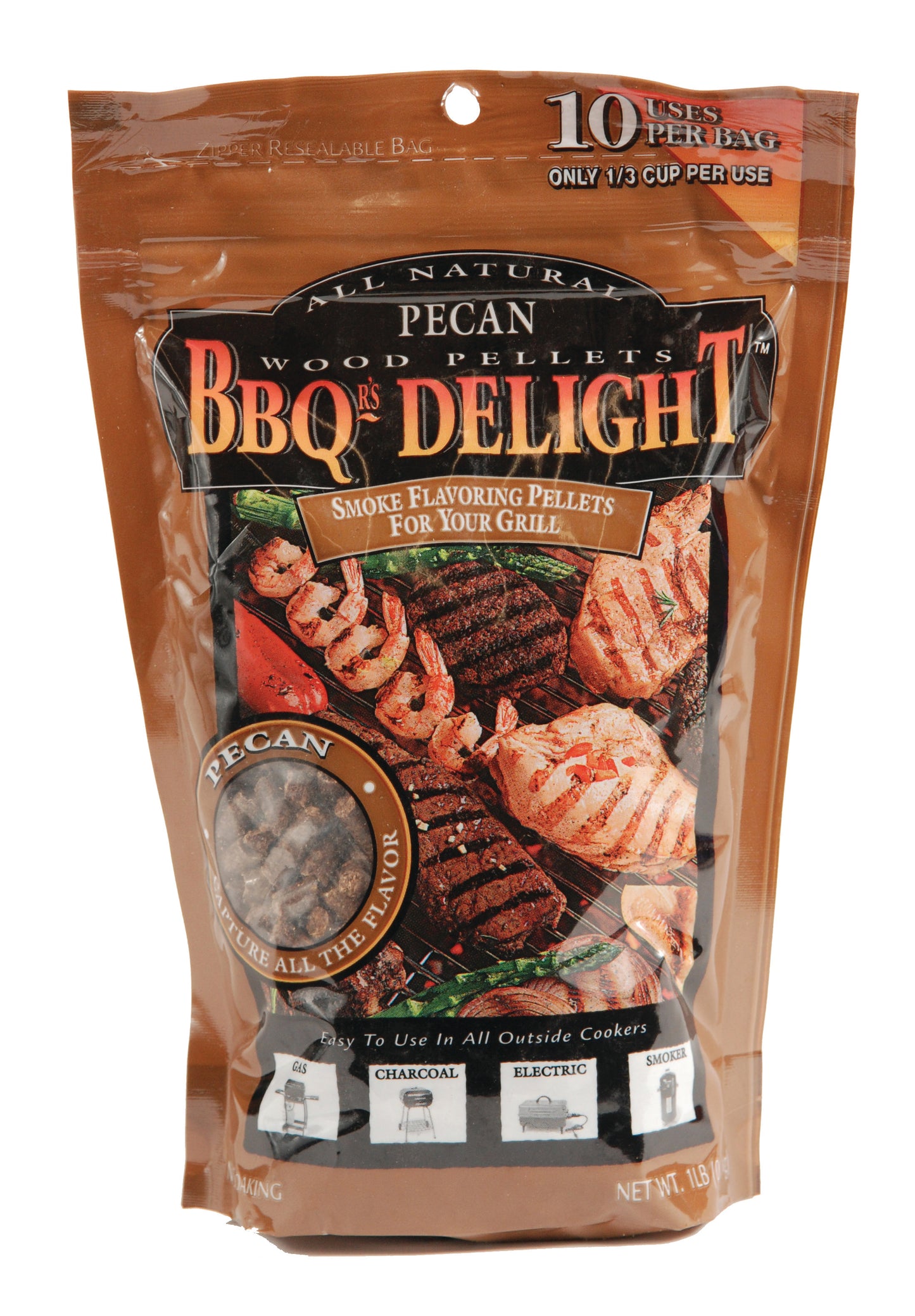 BBQr's Delight Pellets 1lb - Pecan
