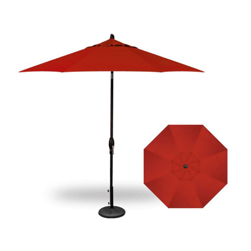 Treasure Garden UM8109 Auto Tilt Market Umbrella - Red (4803) - 9 FT