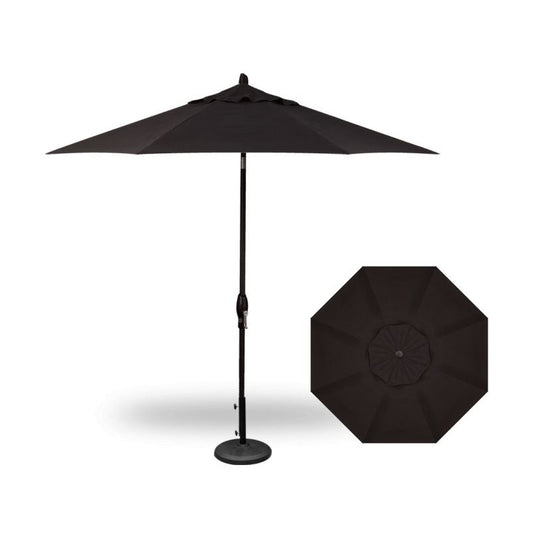 Treasure Garden UM8109 Auto Tilt Market Umbrella - Black (4808) - 9 FT