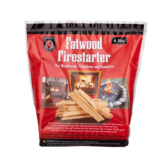 Fatwood All-Natural Firelighter Sticks - 4 lbs Bag | Barbecues Galore