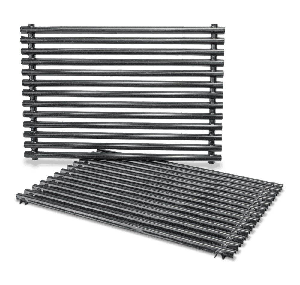 Weber 65906 Replacement Porcelain Enameled Cooking Grates – Set of Two | Available to order in-store and online with Barbecues Galore. Located in Burlington, Oakville & Etobicoke, Ontario. As well as two locations in Calgary, Alberta.