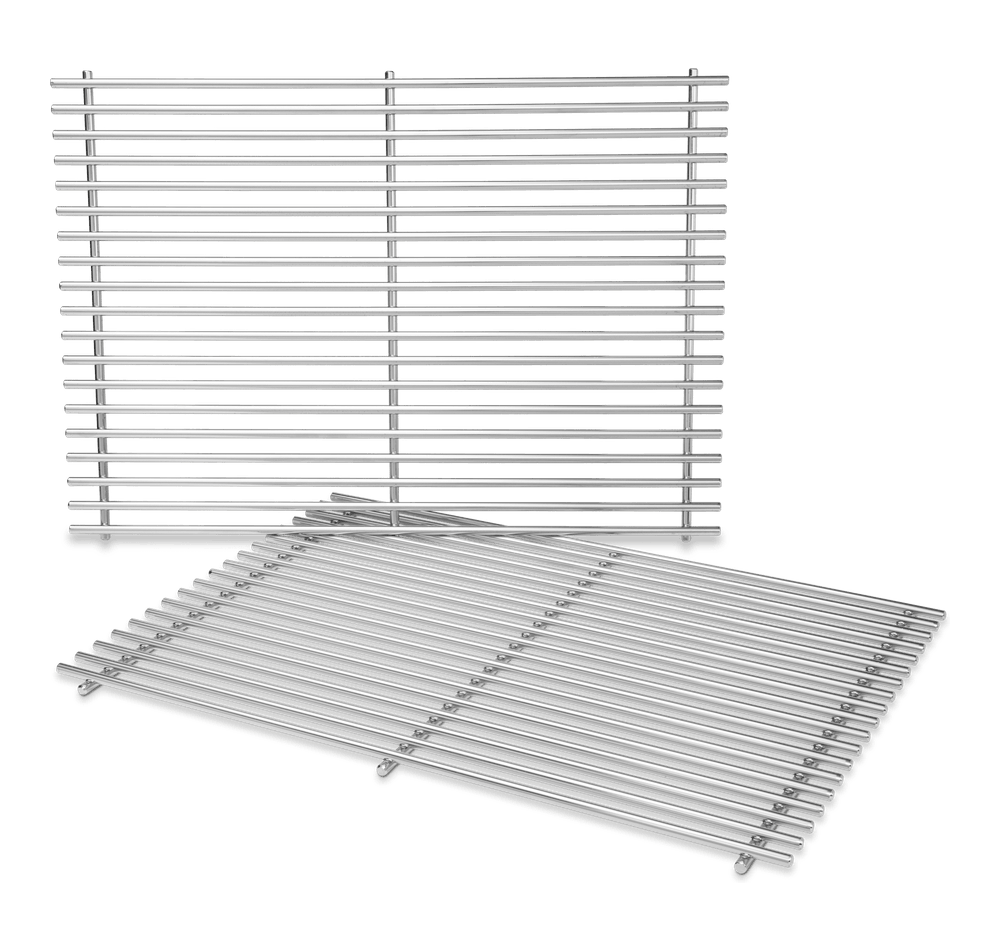Weber 66802 Genesis II 300 Series Replacement Stainless Steel Cooking Grates | Available to purchase in-store and online with Barbecues Galore. Located throughout the GTA in Burlington, Oakville & Etobicoke, Ontario. As well as two locations in Calgary, Alberta.