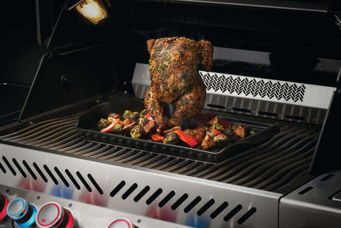 Napoleon Ceramic Beer Can Chicken Roaster Set | Available In Store or Online at Barbecues Galore. Open for all you Barbecue, Patio, Accessory and Parts needs. Locations in Burlington, Oakville, Etobicoke and Calgary.