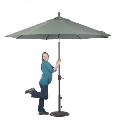 Treasure Garden UM8109 Auto Tilt Market Umbrella - Cobalt (4801) - 9 FT