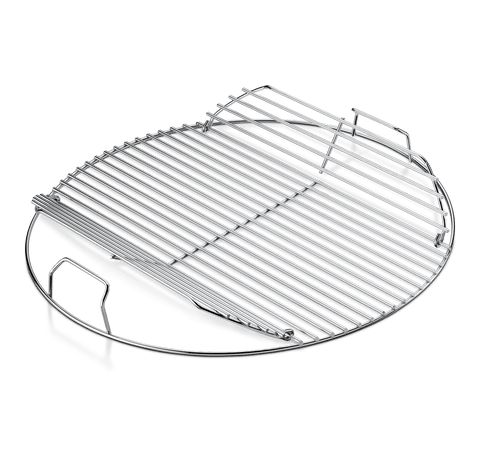 Weber 7433 Replacement 18” Kettle Hinged Cooking Grid | Available in-store and online with Barbecues Galore: Burlington, Oakville, Etobicoke & Calgary. Stop by for all of your Bbq, patio, accessory and parts needs.