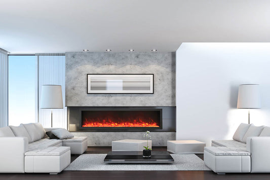Amantii Panorama Series BI88-DEEP-XT Electric Fireplace | Available to order with Barbecues Galore. Located in Burlington, Oakville, Etobicoke & Calgary.
