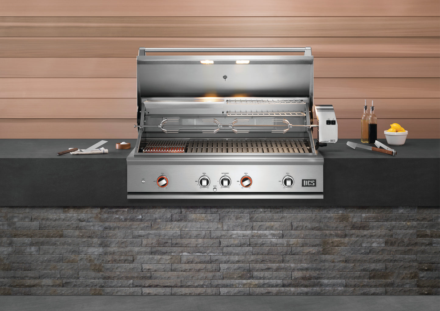 DCS 48" Series 9 Grill with Rotisserie and Charcoal - Natural Gas