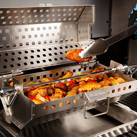 Broil King Rotisserie Tumble Basket & Grill Topper
