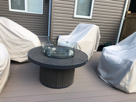 Outdoor GreatRoom Brooks Round Fire Table