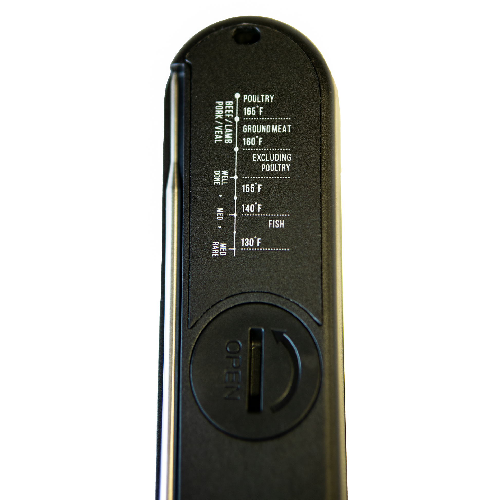 Brander Black Ops Digital Thermometer with Recommended Temperatures