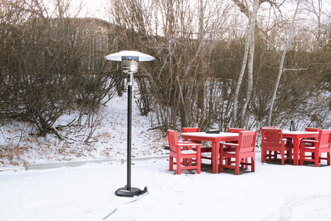 Brander Black Patio Heater - Natural Gas
