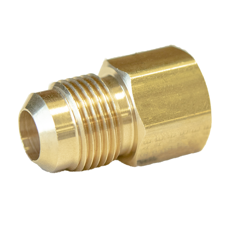 Brass Fitting - TMFTFP 3/8" Male Flare to 3/8" Female Pipe Thread