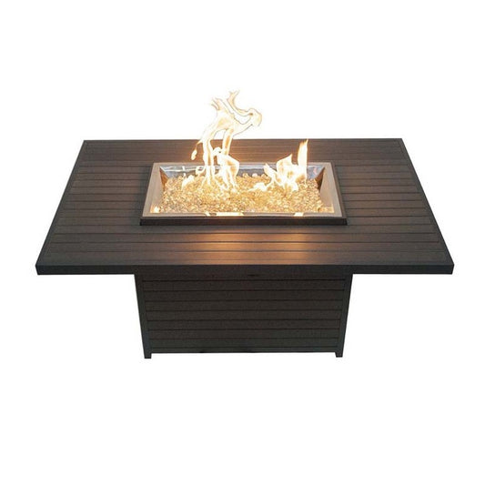Outdoor GreatRoom Brooks Rectangular 50" x 31" Fire Table