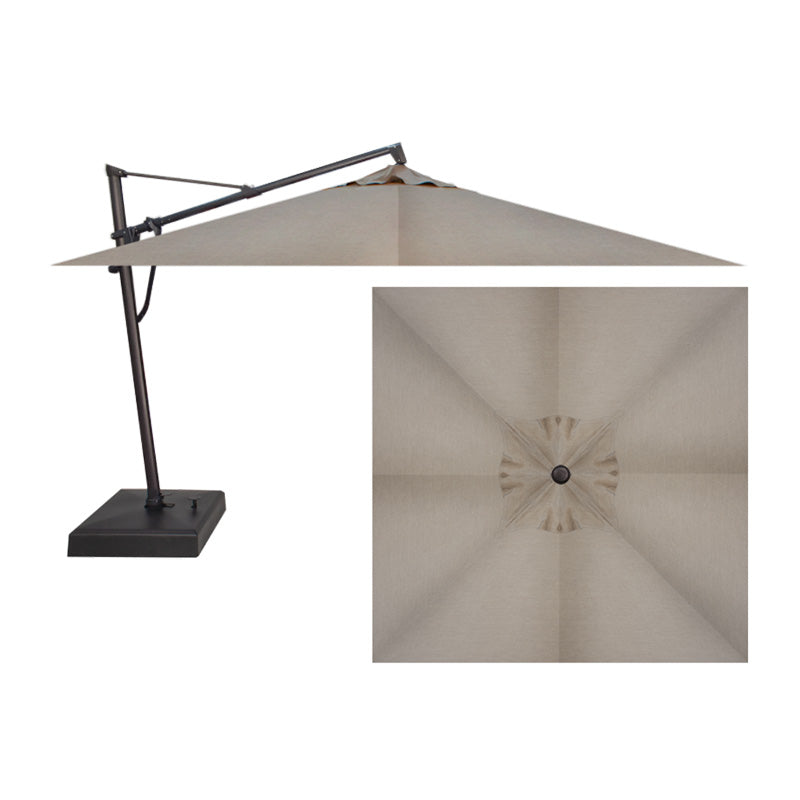 Treasure Garden AKZSQ Plus 11.5 FT Square Cantilever Umbrella