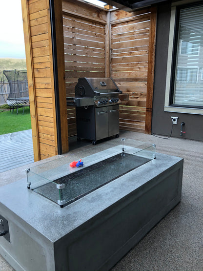 Outdoor Great Room Cove Linear Fire Feature CV-1242 - If you're looking for a stunning fire feature to keep you warm on those cool summer and fall evenings, you've come to the right place.  Come get yours this patio season at Barbecues Galore: Burlington, Oakville, Etobicoke & Calgary