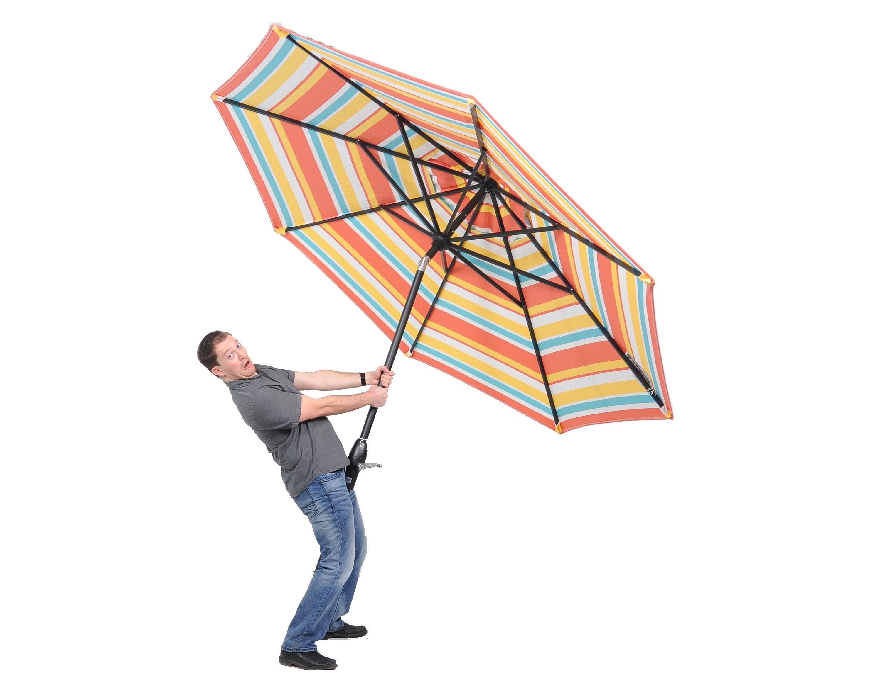 Treasure Garden UM8109 Auto Tilt Market Umbrella - Cobalt