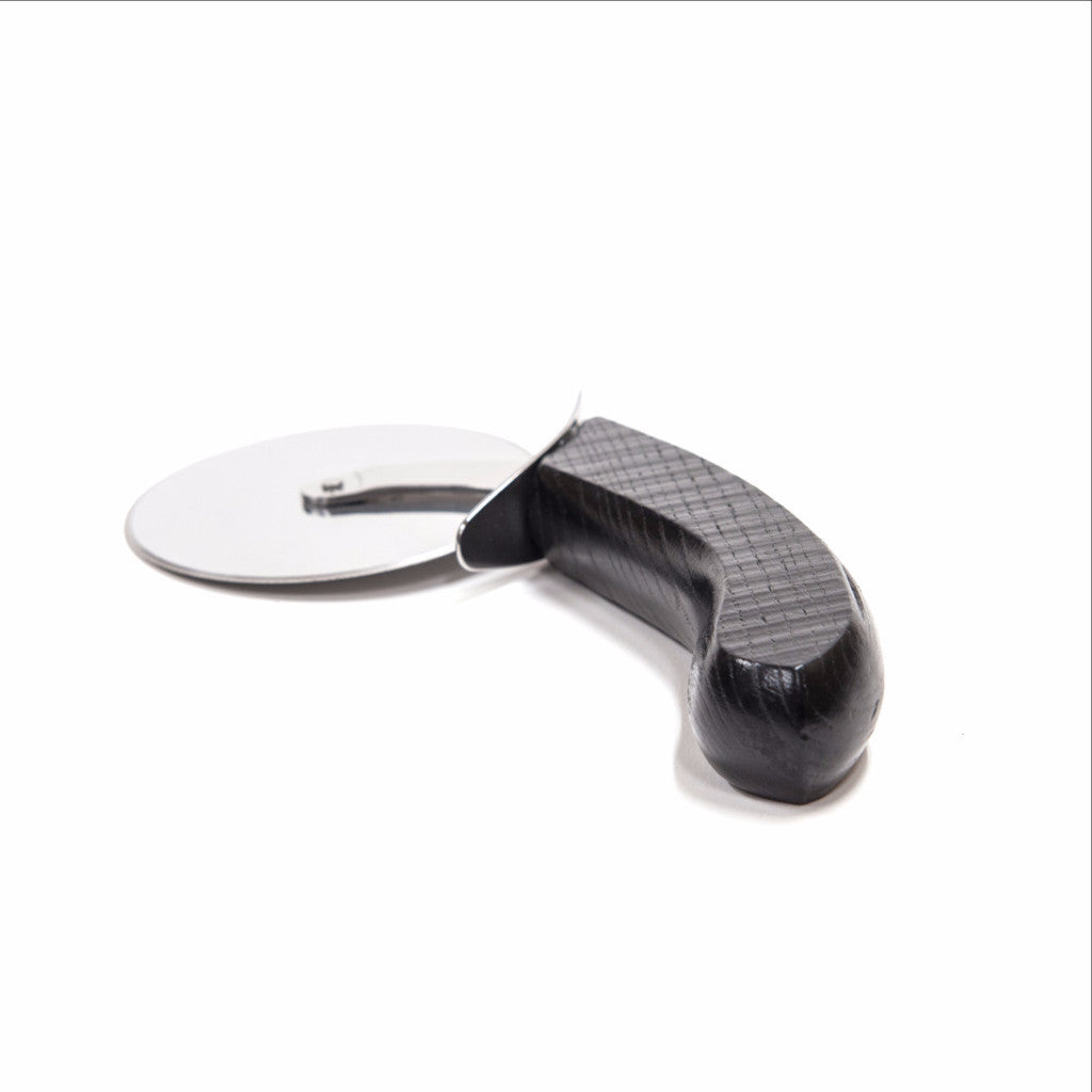 "Wheelie" Pizza Cutter with Wood Handle