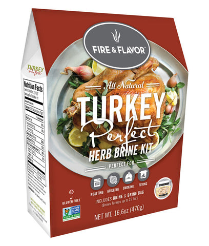 FFB138 Fire & Flavor Herb Turkey Bringing Kit - Net Weight: 16.6 Ounces (470 grams)
