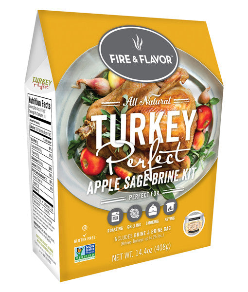FFB139 Fire & Flavor Apple Sage Turkey Brine Kit