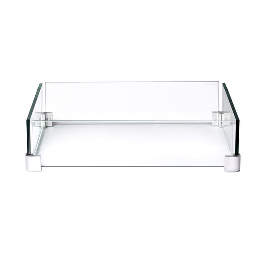 Napoleon Patio Flame Glass Wind Screen - 28.5" L x 28.5" D - for 48" Square Tables 