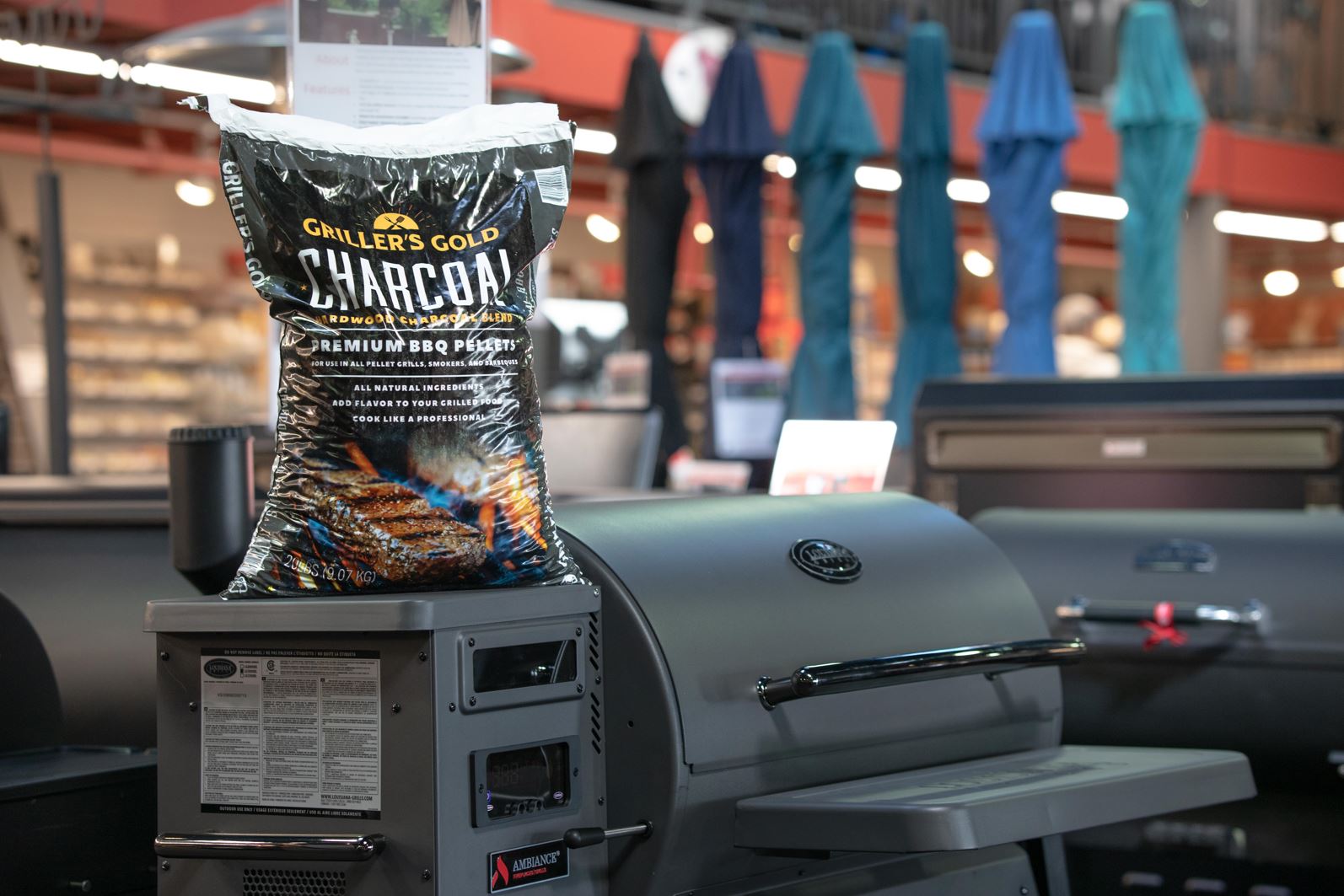 Charcoal pellets for outlet pellet grills