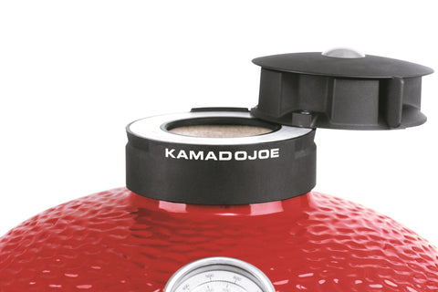 Kamado Joe Classic Joe II with Cart and Heat Deflector - Red 18