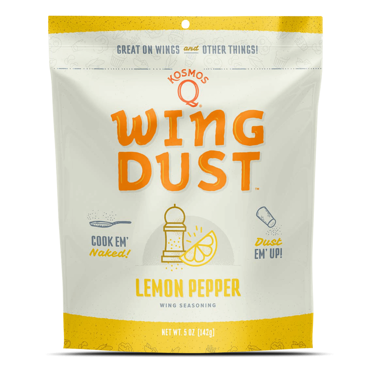 KOSMO'S Q Wing Dust - Lemon Pepper - Gluten Free