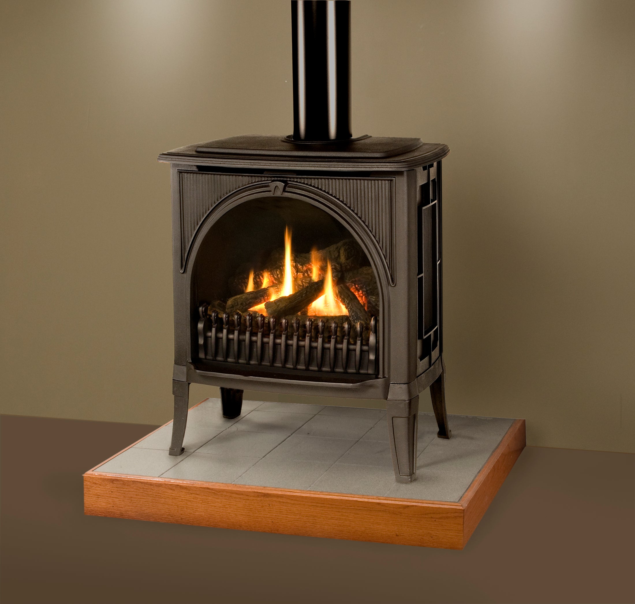 Valor Traditional Freestand Gas Fireplace in Calgary Barbecues Galore