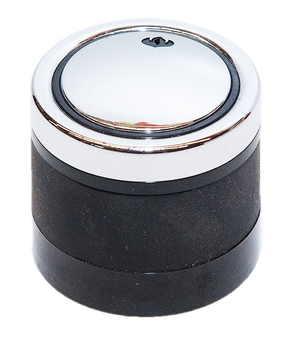 Napoleon N3800025BK Small Burner Control Knob - Black with Chrome Flame for 665 / 825 1 7/8” D 1 5/8” H
