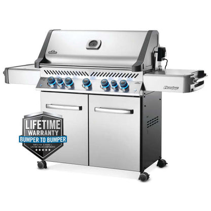 Napoleon Prestige P665RSIB - Natural Gas | Available to order at Barbecues Galore: Burlington, Oakville, Etobicoke & Calgary. Shop for all of your BBQ, patio, accessory and parts needs.