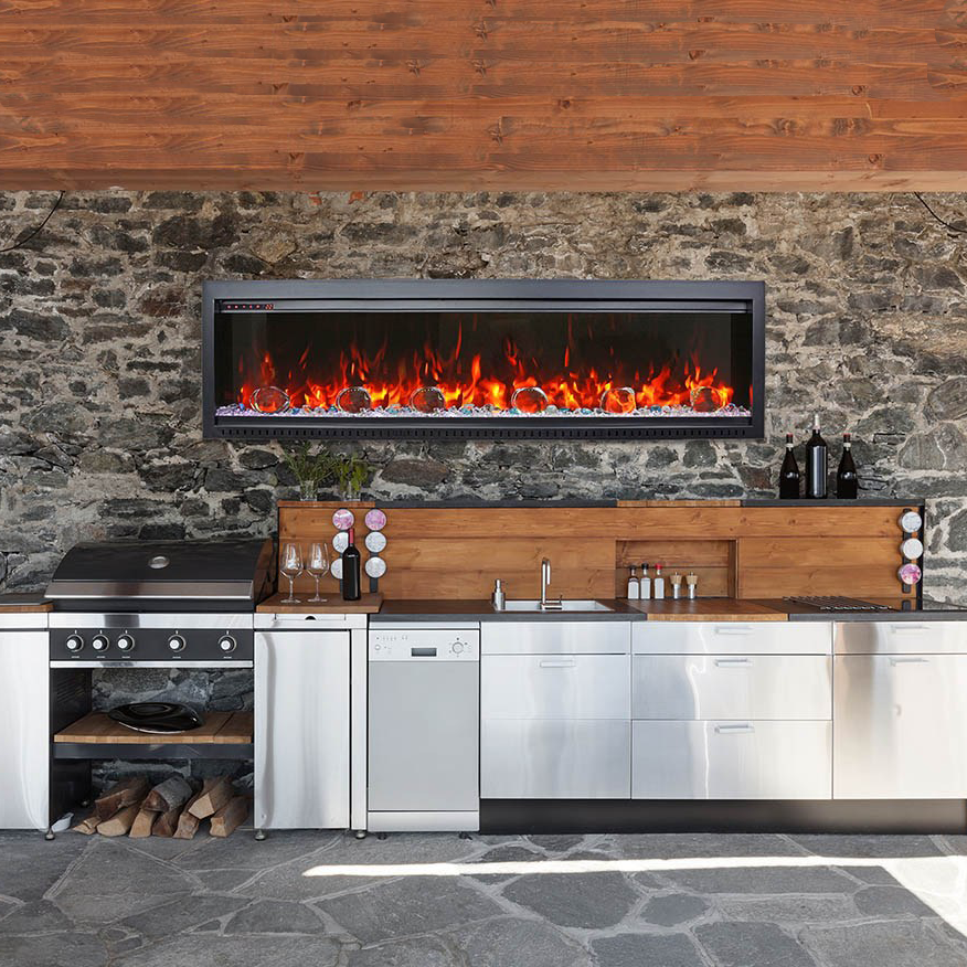 Amantii Symmetry Bespoke Series 50" Built-In Electric Fireplace Alberta and Ontario