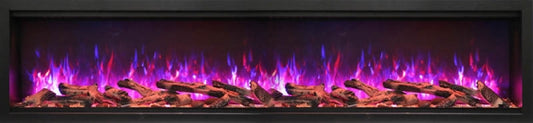 Amantii Symmetry Series 74" Extra Tall Built-In Electric Fireplace