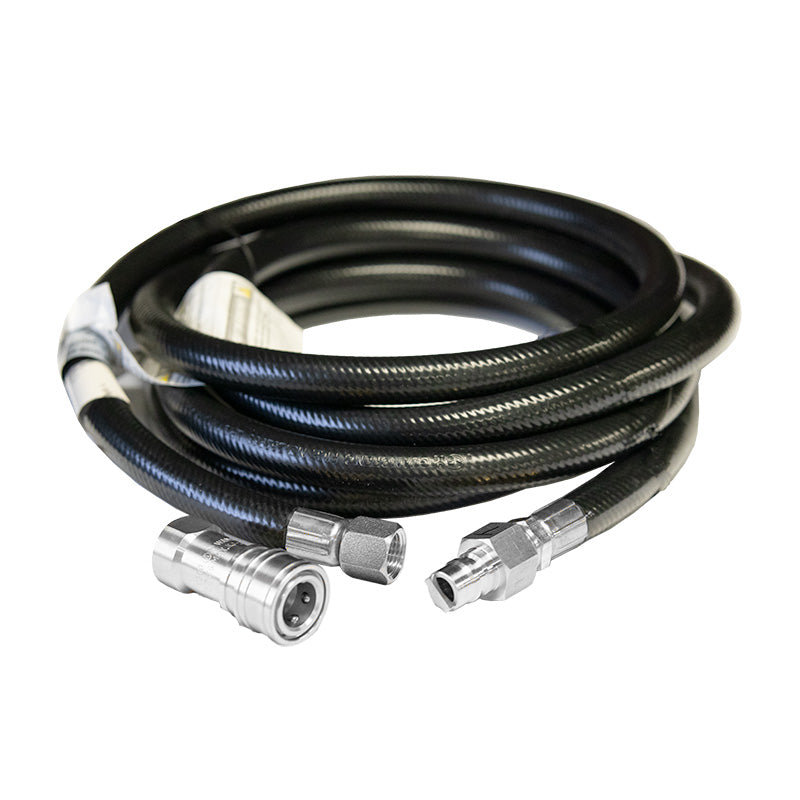 3/8 or 1/2 Inch NG / LP Hose with Quick Disconnect Fittings Kit - CSA Approved