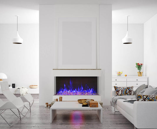Amantii Tru-View XT 50" 3-Sided Linear Electric Fireplace | Barbecues Galore: Burlington, Oakville, Etobicoke & Calgary.