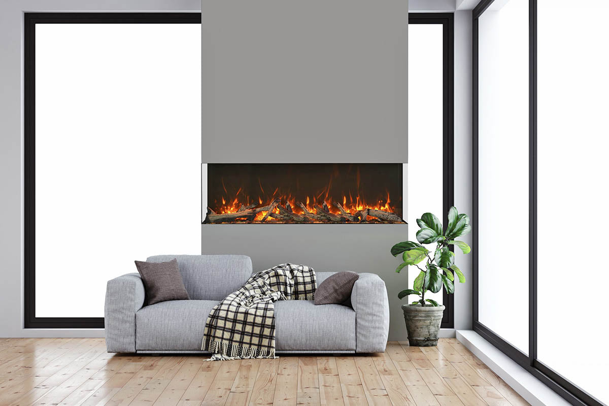 Amantii Tru-View XT 72" 3-Sided Linear Electric Fireplace | Barbecues Galore: Burlington, Oakville, Etobicoke & Calgary.