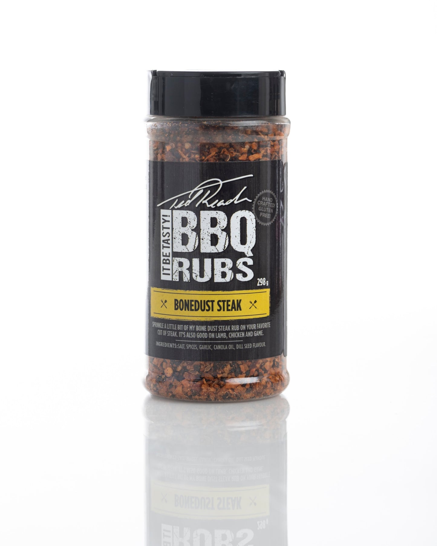 Ted Reader Bone Dust Steak Rub | Available in-store and online with Barbecues Galore: Burlington, Oakville, Etobicoke & Calgary. Shop for all of your BBQ, patio, accessory and parts needs.