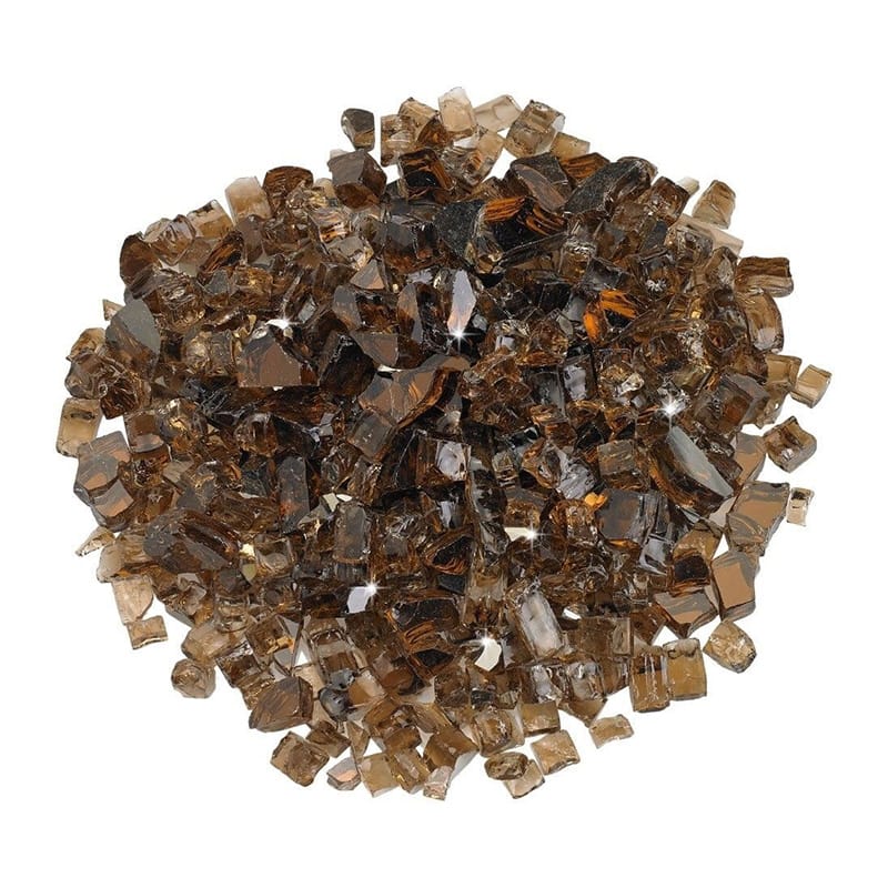American Fireglass Outdoor Living > Firepits > Gas Firepits > Firepit Accessories Copper Reflective American Fireglass Replacement Firepit Glass