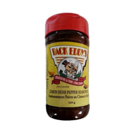 Back Eddys Edibles > Seasoning > Rub Back Eddy's Lemon Herb Pepper