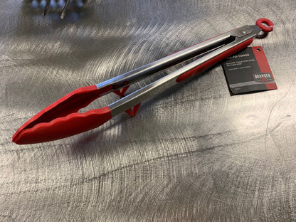Barbecues Galore Barbecue Accessories > Tools & Gadgets > Tongs Brander Two-to-Tongo - Silicone Grip Tongs with Feet to Stand