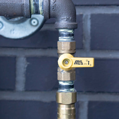 Barbecues Galore Barbecue Parts > Hoses & Fittings > Fittings 1/2" Double Female Threaded Natural Gas Shutoff Valve - CSA Approved